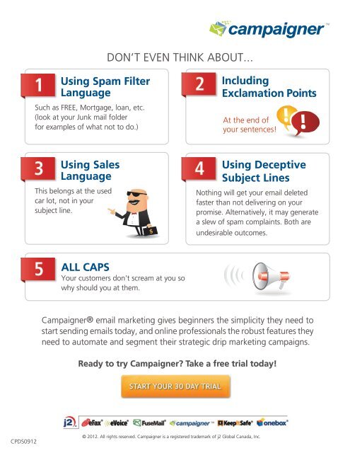 pdf Top 10 Subject Line Do's and Don'ts - Campaigner