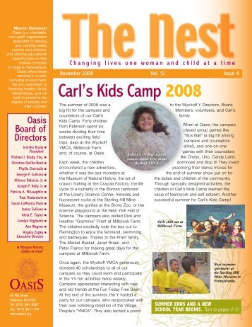 Carl's Kids Camp 2008 - Oasis