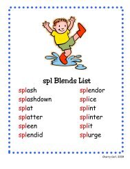 spl Blends List - Carl's Corner