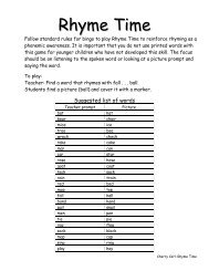 -ick Word Family List - Carl's Corner