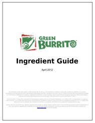 Ingredient Guide - Carl's Jr.
