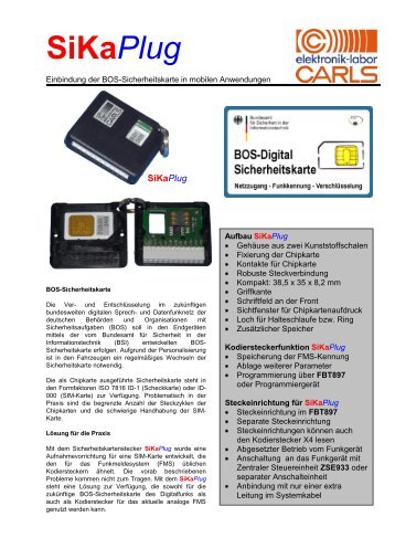 SiKaPlug - elektronik-labor CARLS