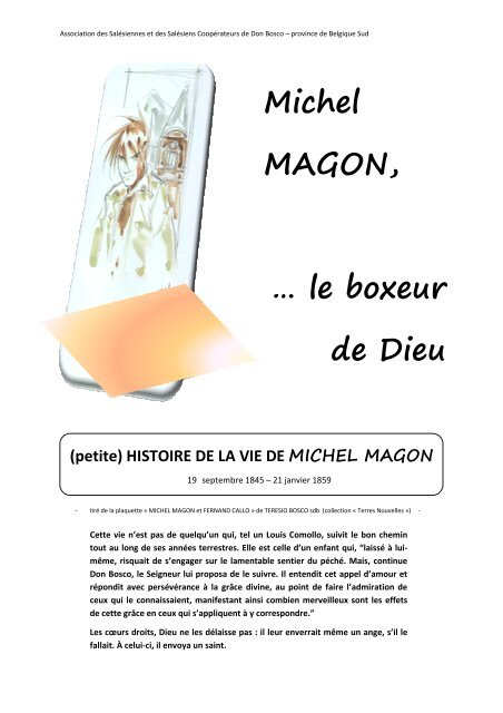 Michel MAGON, … le boxeur de Dieu - Coopdonbosco