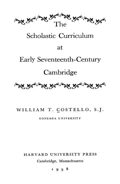 william t. costello, sj - The School of Literature, Communication, and ...