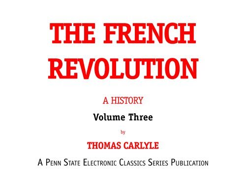The French Revolution - Penn State University