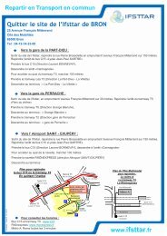 Plan d'accès - Ifsttar