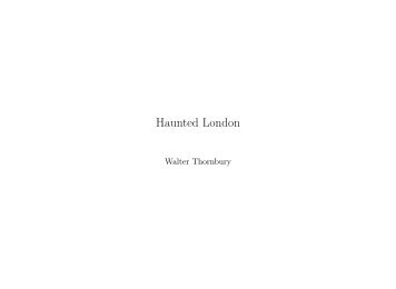 Haunted London - iTeX translation reports