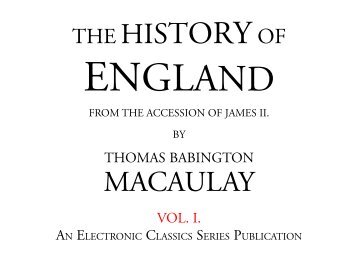 History England volume one - Penn State University