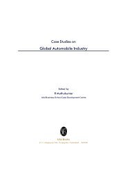 Case Studies on Global Automobile Industry Vol. I - Casebook