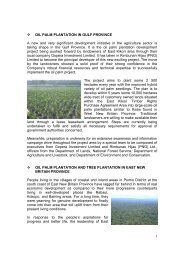 1 OIL PALM PLANTATION IN GULF PROVINCE A new and very ...