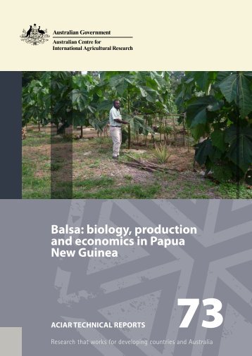 Balsa: biology, production and economics in Papua New Guinea