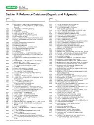 Bio-Rad IR Sadtler Reference Database (Organic and ... - Madatec