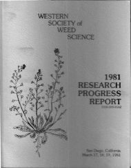 1981 - Western Society of Weed Science