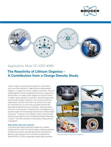 AN SC-XRD 390 The reactivity of lithium - Bruker