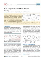 What's Going on with These Lithium Reagents? - Department of ...