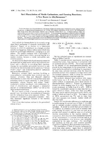 Sml Phenylation of Nitrile Carbanions, and Ensuing Reactions. A ...