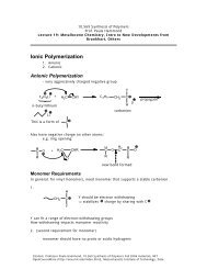 Ionic Polymerization