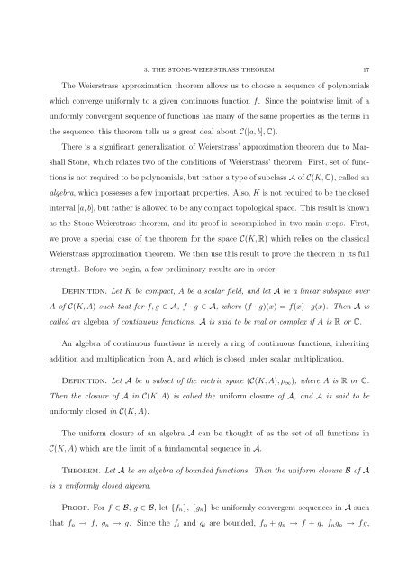 FIVE MAJOR RESULTS IN ANALYSIS AND TOPOLOGY Aaron ...