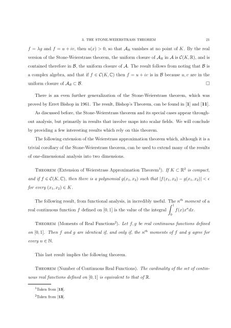 FIVE MAJOR RESULTS IN ANALYSIS AND TOPOLOGY Aaron ...