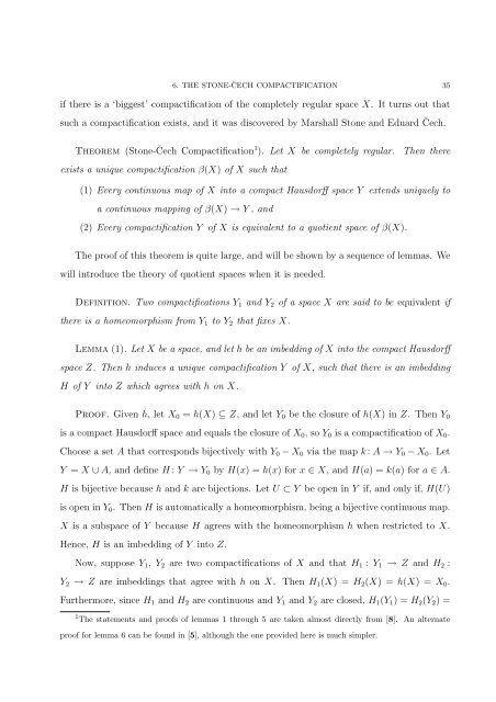 FIVE MAJOR RESULTS IN ANALYSIS AND TOPOLOGY Aaron ...