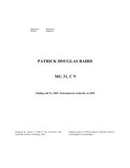 patrick douglas baird mg 31, c 9 - Bibliothèque et Archives Canada