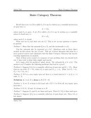 Baire Category Theorem