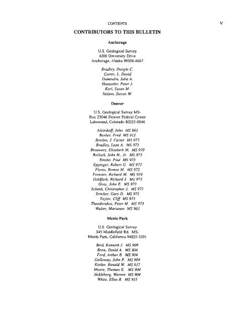 Geologic Studies in Alaska by the U.S. Geological Survey, 1992