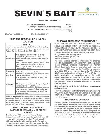 WE Carbaryl Bait Insecticide Label (pdf)