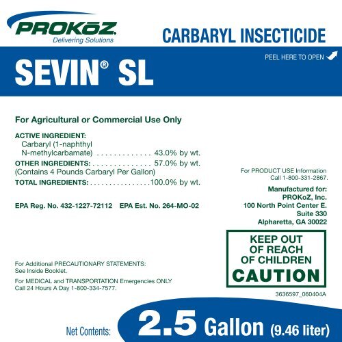 Sevin Sl Carbaryl Insecticide