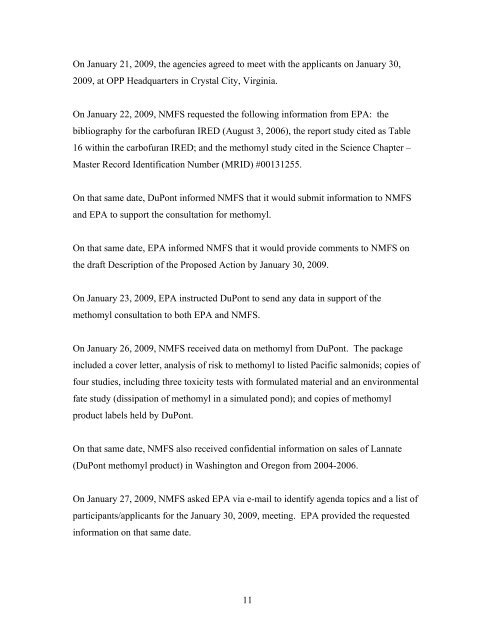 Carbaryl, Carbofuran, and Methomyl - National Marine Fisheries ...