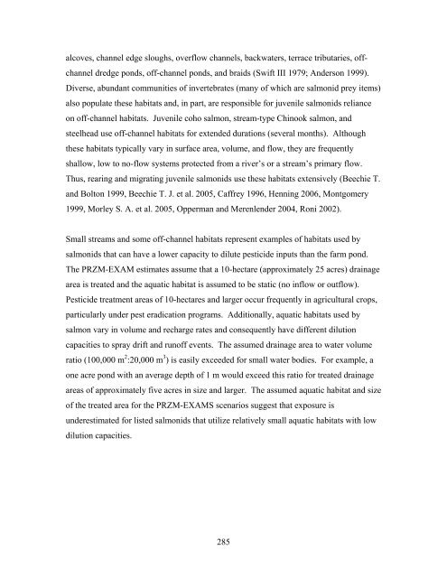 Carbaryl, Carbofuran, and Methomyl - National Marine Fisheries ...