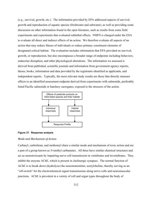 Carbaryl, Carbofuran, and Methomyl - National Marine Fisheries ...