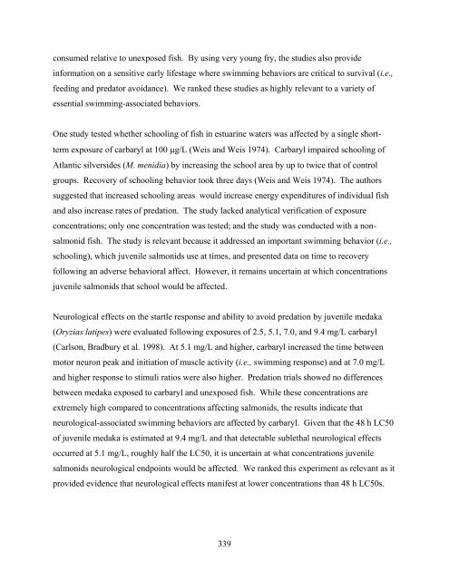 Carbaryl, Carbofuran, and Methomyl - National Marine Fisheries ...