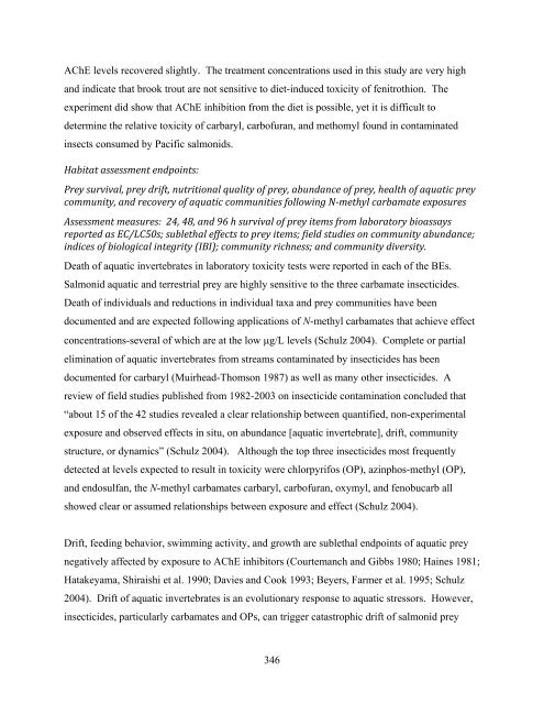 Carbaryl, Carbofuran, and Methomyl - National Marine Fisheries ...