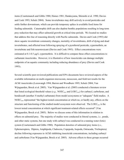 Carbaryl, Carbofuran, and Methomyl - National Marine Fisheries ...