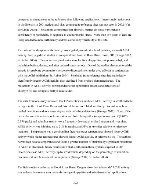 Carbaryl, Carbofuran, and Methomyl - National Marine Fisheries ...