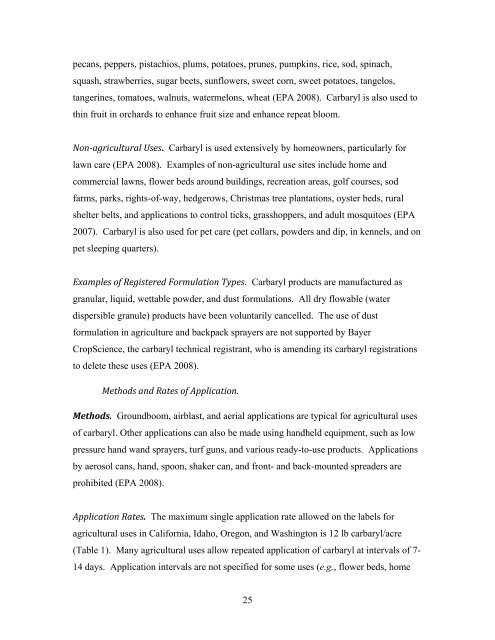 Carbaryl, Carbofuran, and Methomyl - National Marine Fisheries ...