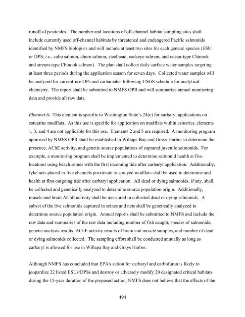 Carbaryl, Carbofuran, and Methomyl - National Marine Fisheries ...