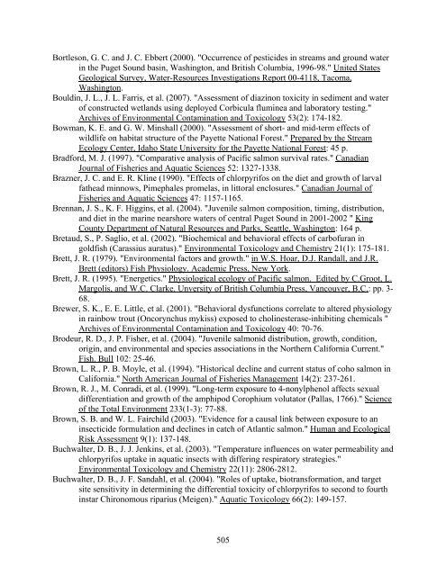 Carbaryl, Carbofuran, and Methomyl - National Marine Fisheries ...