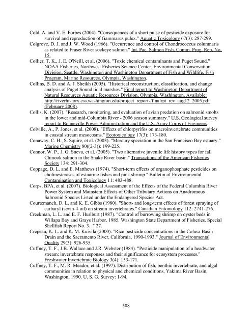 Carbaryl, Carbofuran, and Methomyl - National Marine Fisheries ...