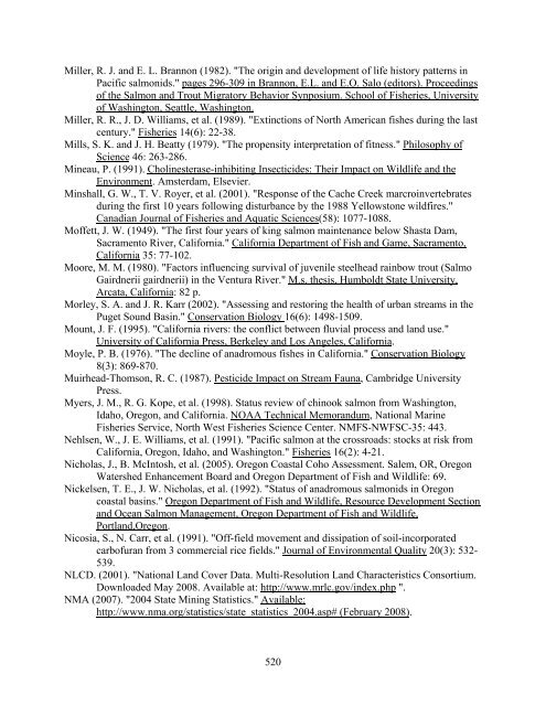 Carbaryl, Carbofuran, and Methomyl - National Marine Fisheries ...