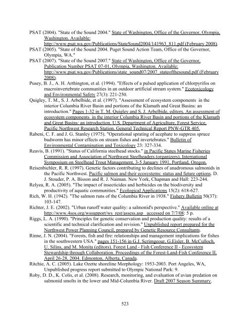 Carbaryl, Carbofuran, and Methomyl - National Marine Fisheries ...