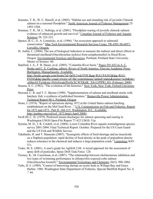 Carbaryl, Carbofuran, and Methomyl - National Marine Fisheries ...