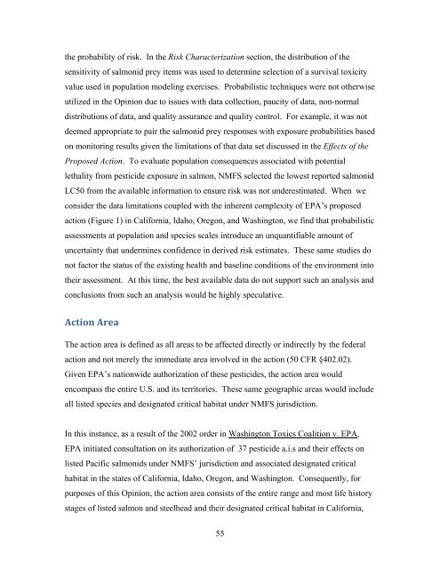 Carbaryl, Carbofuran, and Methomyl - National Marine Fisheries ...