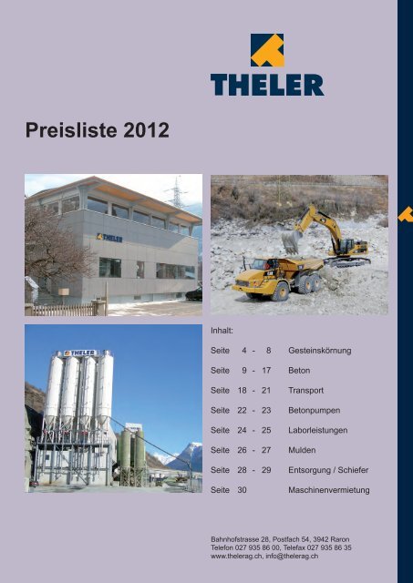 Preisliste 2012 (PDF) - CommuniGate Pro thelerag.ch Eingang