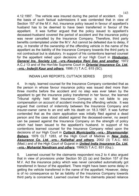 ORIGINAL JURISDICTION - Orissa High Court