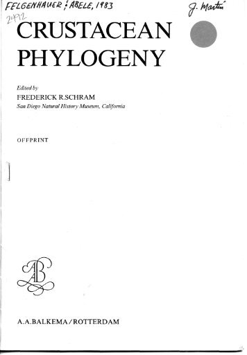 CRUSTACEAN PHYLOGENY - AToL Decapoda