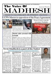 The Voice of Madhesh - Madhesh Media house