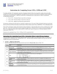 Instructions for Completing Forms 1155A, 1155B and 1155C