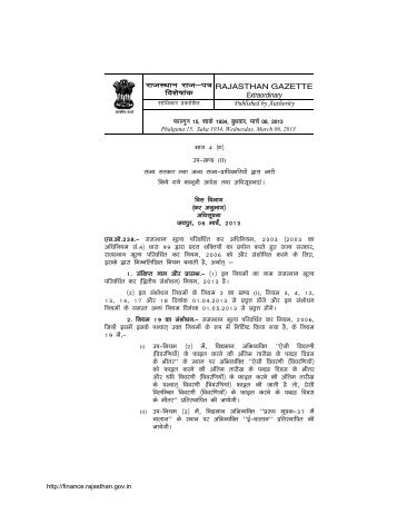 Budget Notification (Hindi)